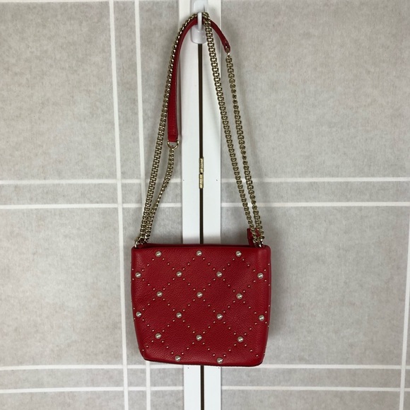 Kate Spade Hayes Street Pearl Ellery Bag Royal Red - Picture 4 of 7